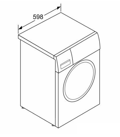 Bosch Serie 6 WNG25440IT lavasciuga Libera installazione Caricamento frontale Bianco E