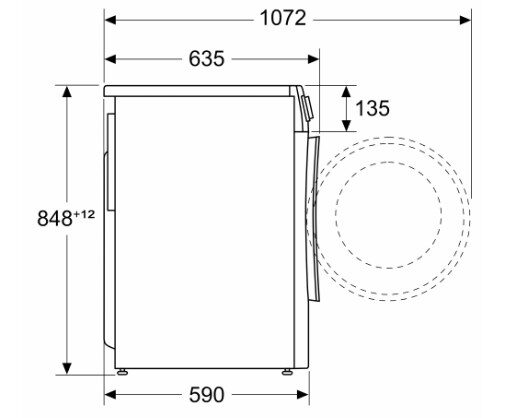 Bosch Serie 6 WNG25440IT lavasciuga Libera installazione Caricamento frontale Bianco E