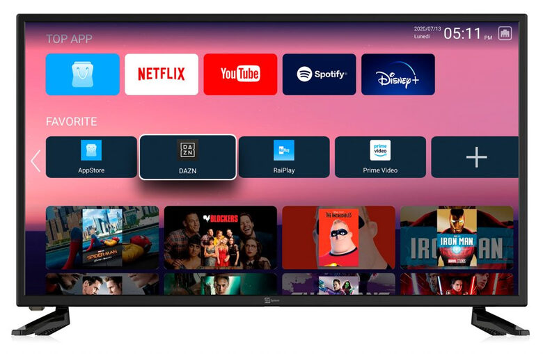 TELE System SMART39 LED10 97,8 cm (38.5") HD Smart TV Wi-Fi Nero