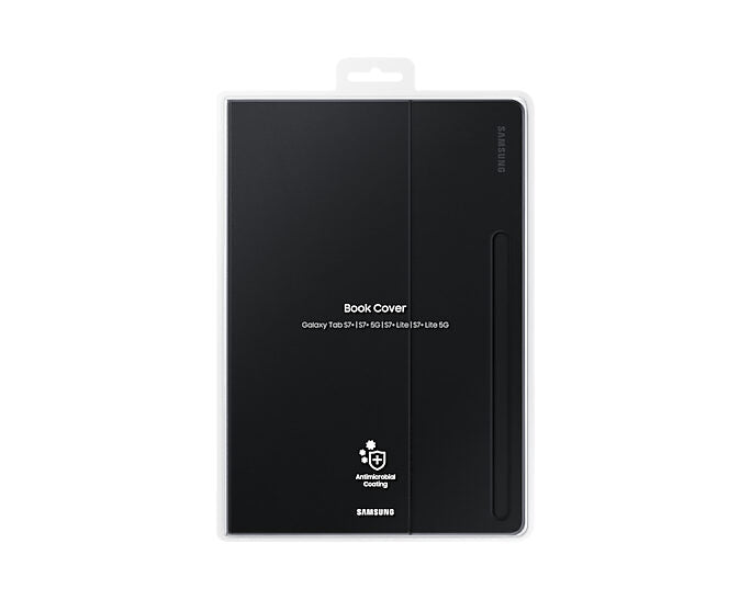 Samsung Book Cover Custodia a libro per Galaxy Tab S7+ Tab S7 FE Tab S8+, Nero