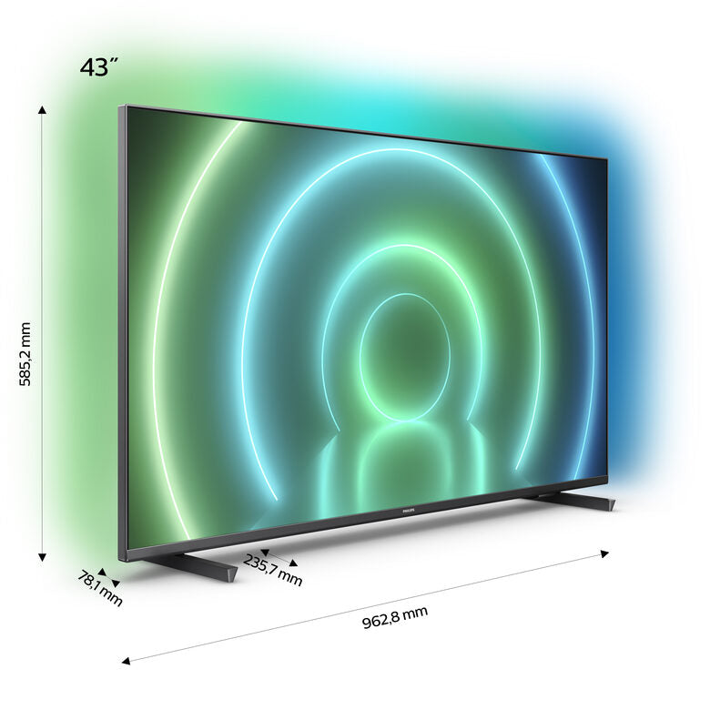 Philips 7900 series 43PUS7906/12 TV 109,2 cm (43") 4K Ultra HD Smart TV Wi-Fi Grigio