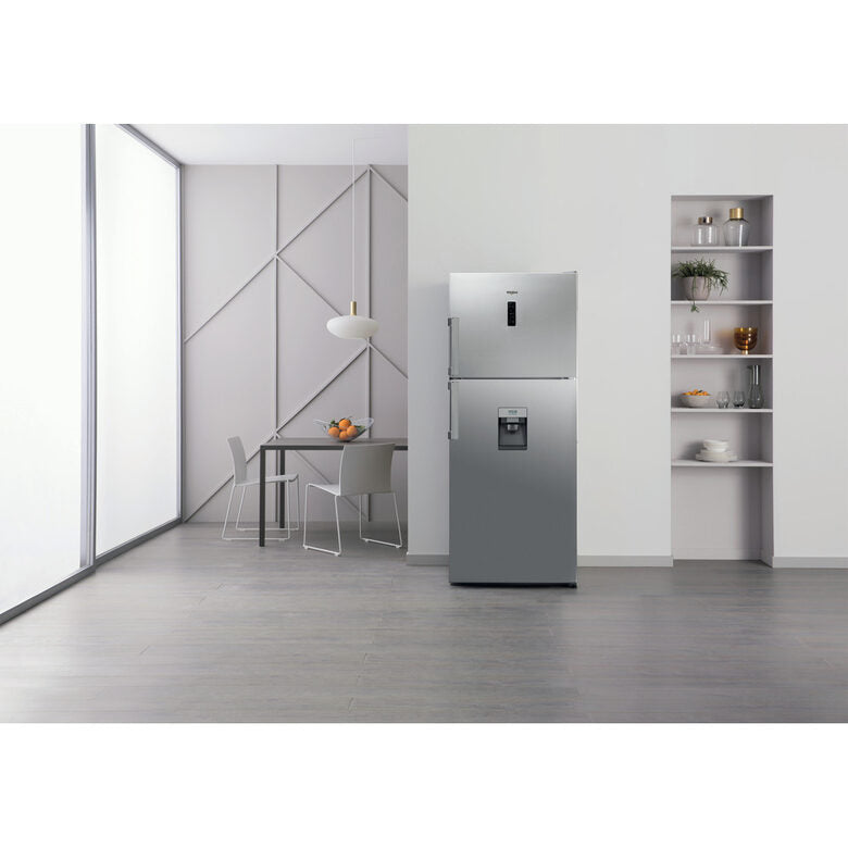 Whirlpool WT70E 831 X AQUA frigorifero con congelatore Libera installazione 419 L F Acciaio inossidabile