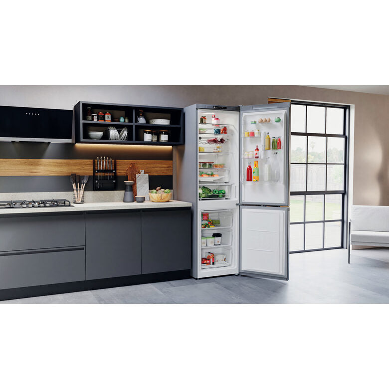 Hotpoint HAFC9 TI32SX frigorifero con congelatore Libera installazione 367 L E Acciaio inossidabile