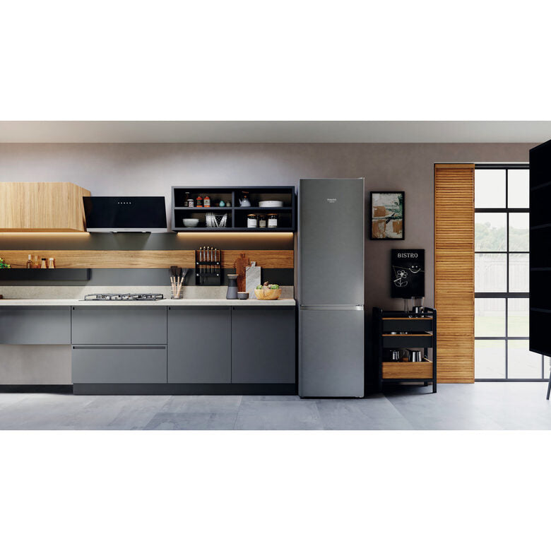 Hotpoint HAFC9 TI32SX frigorifero con congelatore Libera installazione 367 L E Acciaio inossidabile