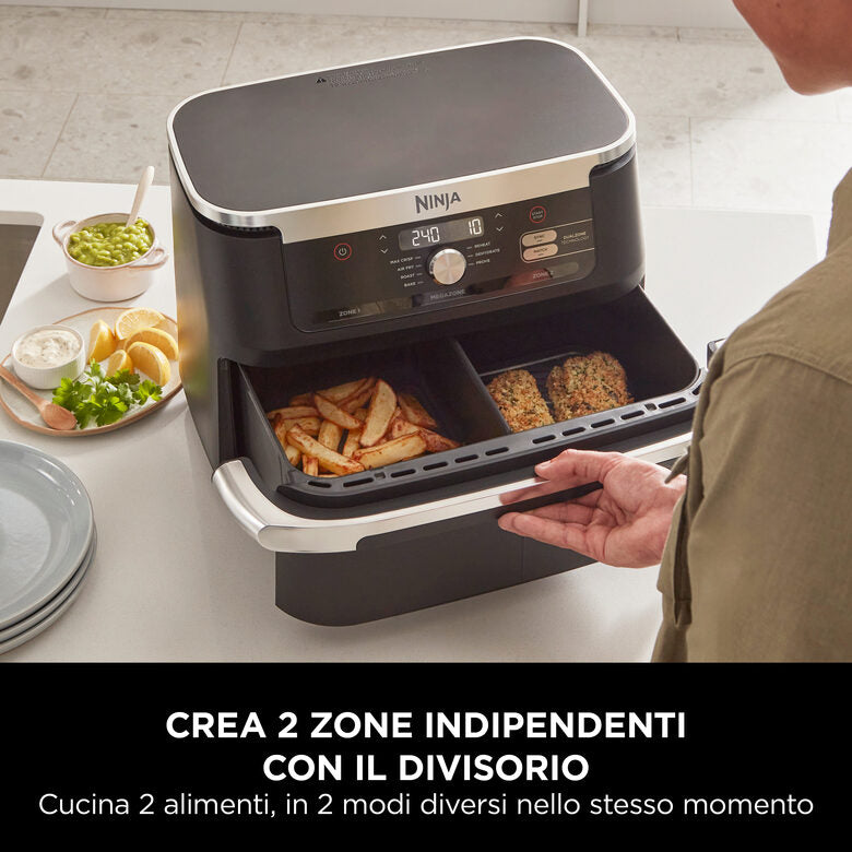 Ninja Friggitrice ad aria FlexDrawer da 10,4 L AF500EU
