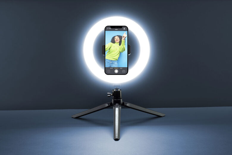 Cellularline Selfie Ring LED Nero