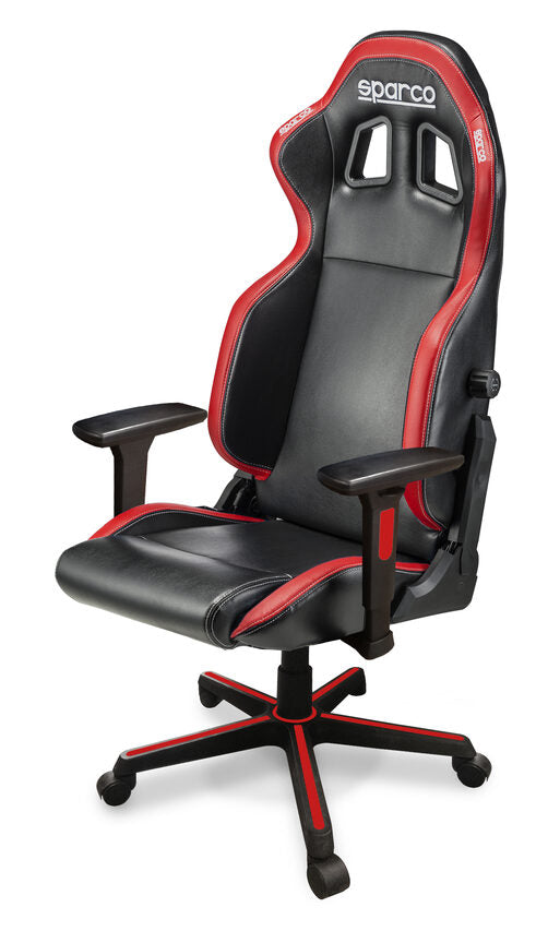 MT Distribution 00998NRRS sedia per videogioco Sedia da gaming per PC Seduta imbottita Nero, Rosso
