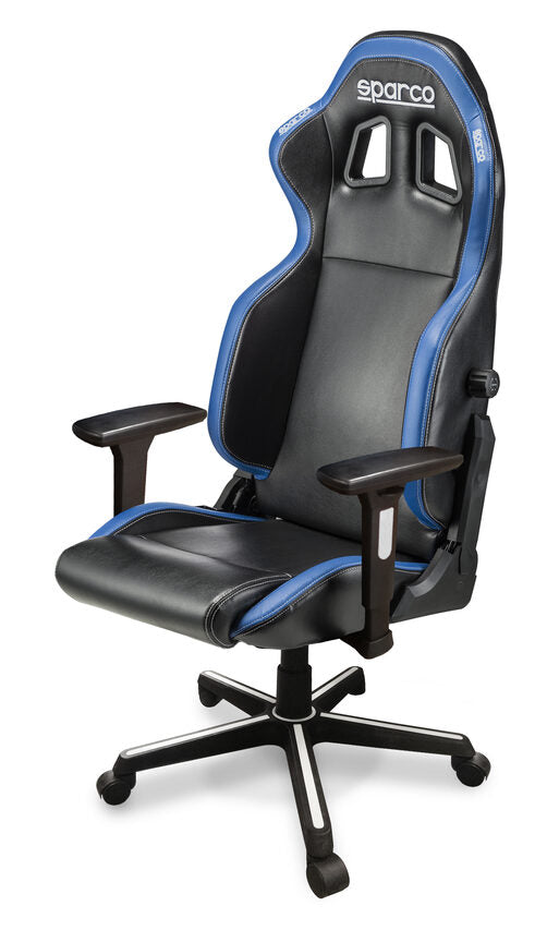 MT Distribution 00998NRAZ sedia per videogioco Sedia da gaming per PC Seduta imbottita Nero, Blu