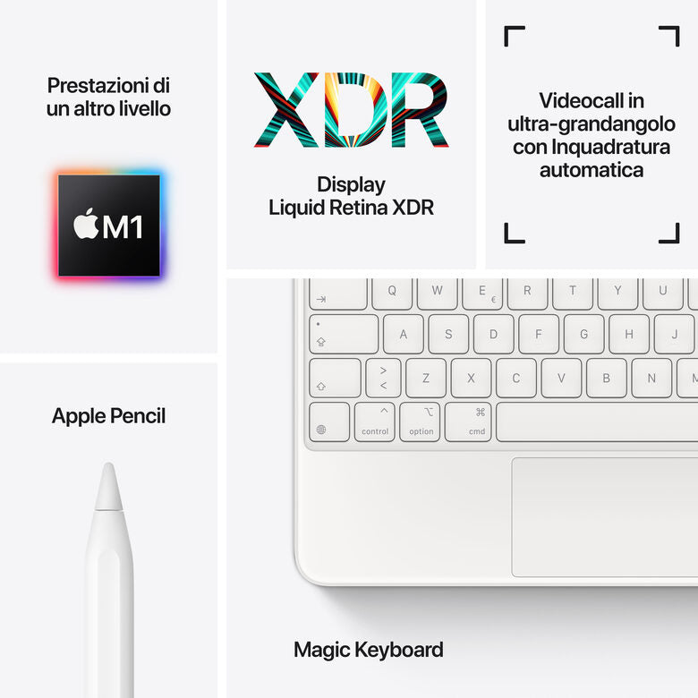 Apple iPad Pro 12.9" con Chip M1 (quinta gen.) Wi-Fi 128GB - Argento