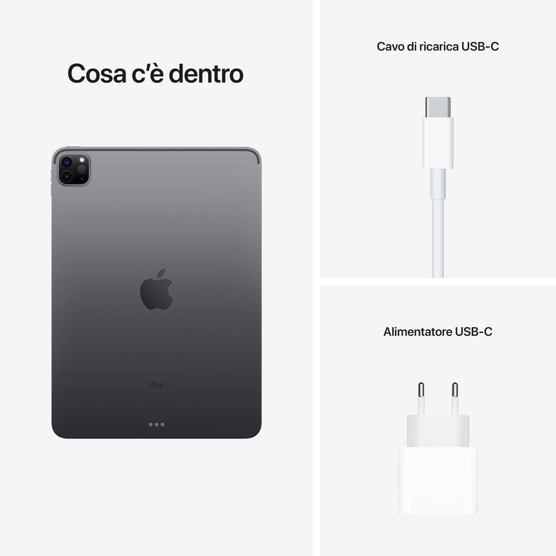 Apple iPad Pro 11" con Chip M1 (terza gen.) Wi-Fi 512GB - Grigio siderale
