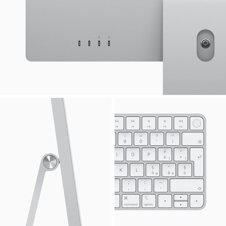 Apple iMac 24" con display Retina 4.5K (Chip M1 con GPU 8-core, 256GB SSD) - Argento (2021)