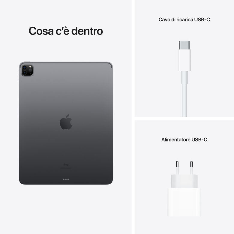 Apple iPad Pro 12.9" con Chip M1 (quinta gen.) Wi-Fi 256GB - Grigio siderale