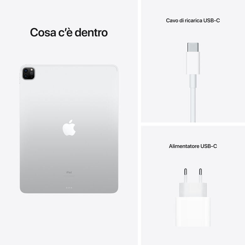 Apple iPad Pro 12.9" con Chip M1 (quinta gen.) Wi-Fi 256GB - Argento