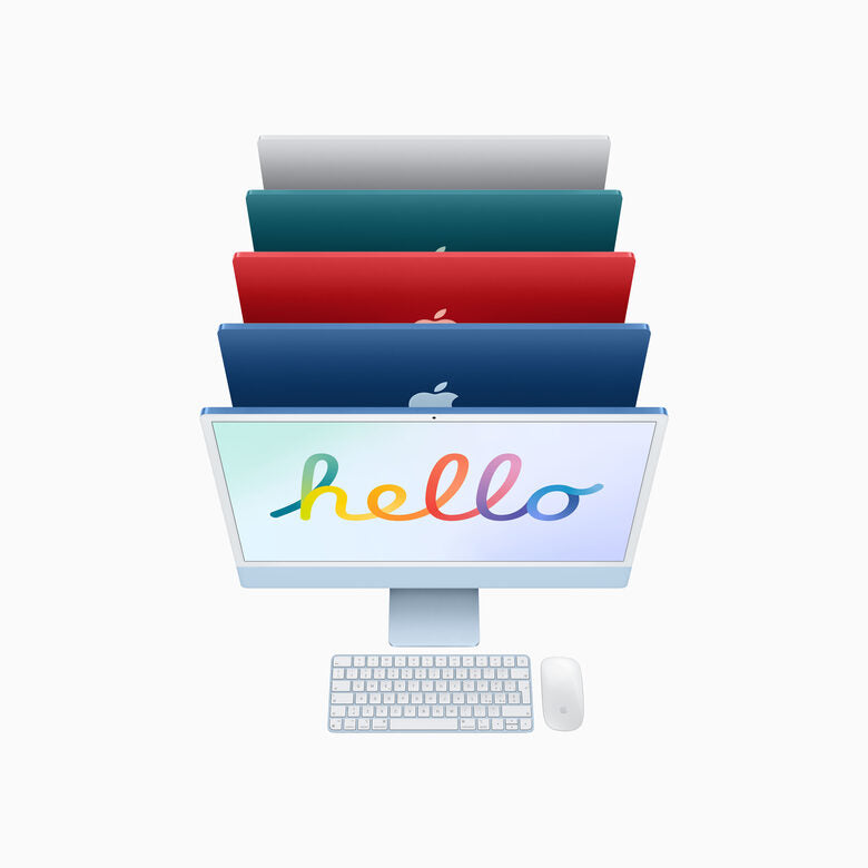 Apple iMac 24" con display Retina 4.5K (Chip M1 con GPU 7-core, 256GB SSD) - Argento (2021)