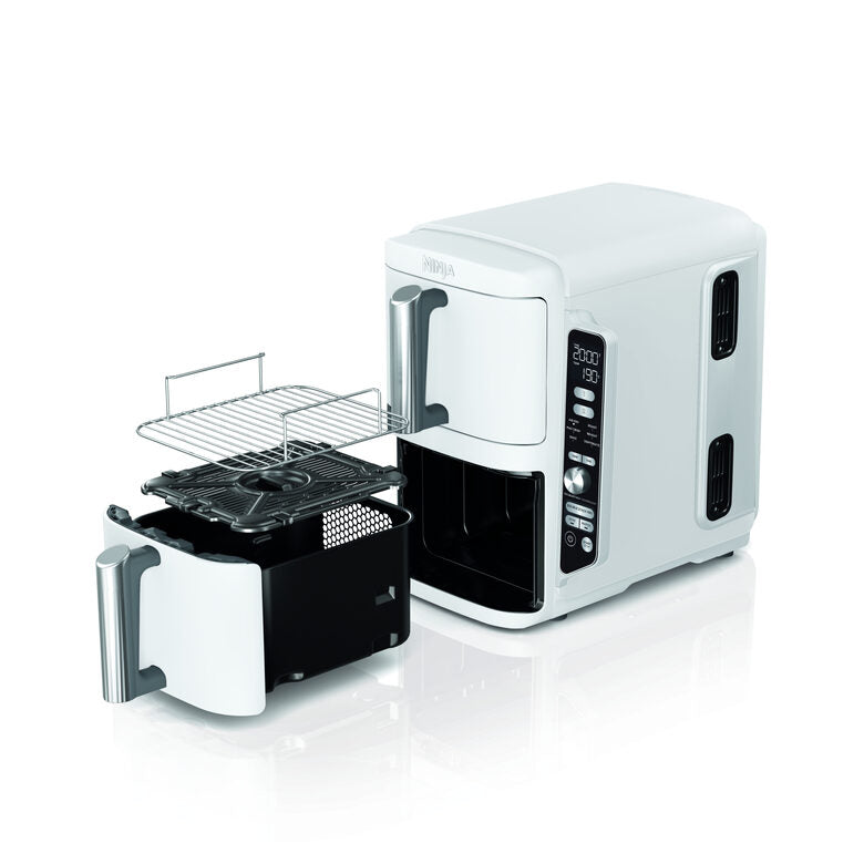 Ninja SL400EUWH friggitrice Doppia 9,5 L Indipendente 2470 W Friggitrice ad aria calda Bianco