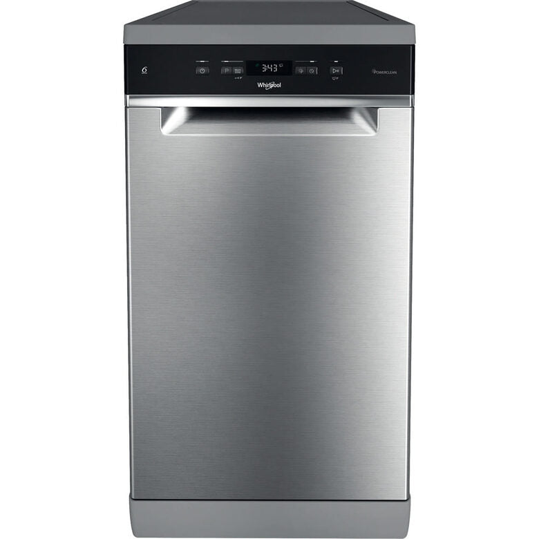 Whirlpool WH4FD11CS7A0X Lavastoviglie A Libera Installazione, Classe D, 11 Coperti, Terzo Cesto, 6° Senso, PowerCleanPro, Classe D, Inox