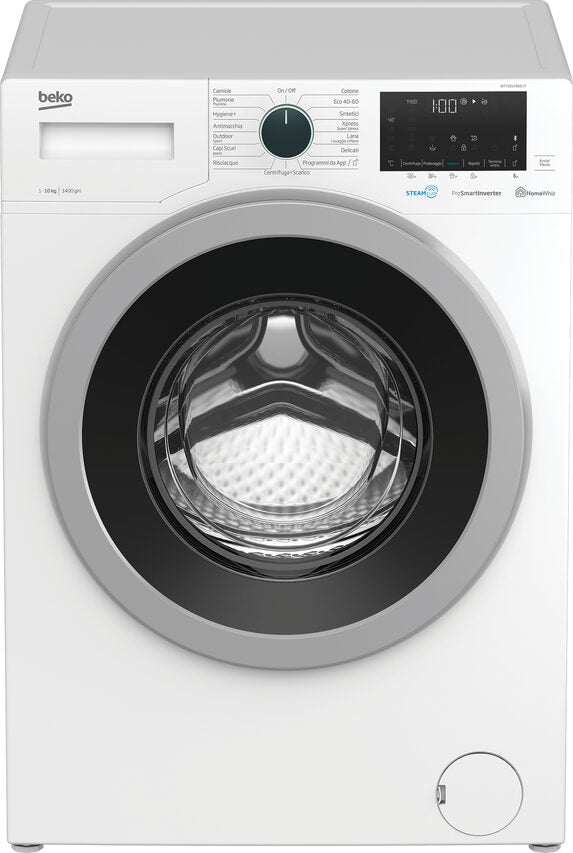Beko WTY101486SI-IT lavatrice Caricamento frontale 10 kg 1400 Giri/min A Bianco