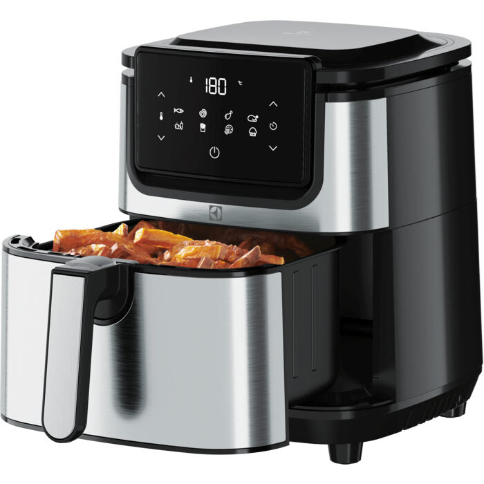 Electrolux E6AF1-4ST Singolo 4,5 L Indipendente 1500 W Friggitrice ad aria calda Nero, Acciaio inossidabile