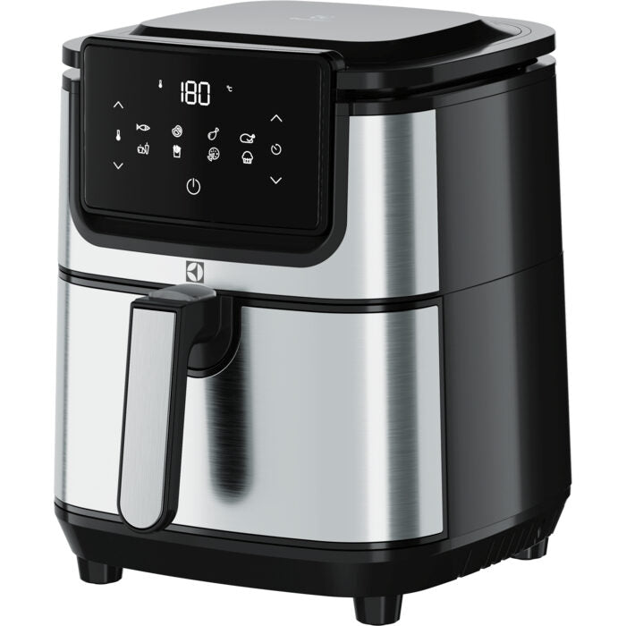 Electrolux E6AF1-4ST Singolo 4,5 L Indipendente 1500 W Friggitrice ad aria calda Nero, Acciaio inossidabile
