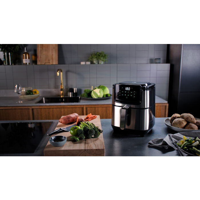 Electrolux E6AF1-4ST Singolo 4,5 L Indipendente 1500 W Friggitrice ad aria calda Nero, Acciaio inossidabile