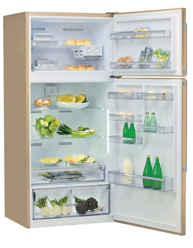 Whirlpool W84TE 72 M 2 frigorifero con congelatore Libera installazione E Beige
