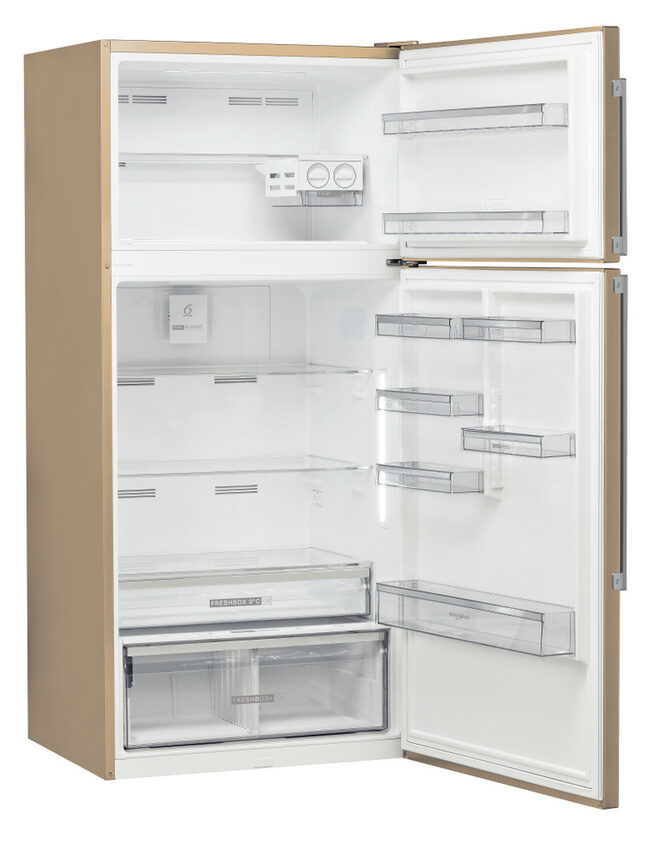 Whirlpool W84TE 72 M 2 frigorifero con congelatore Libera installazione E Beige