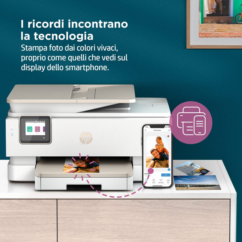 HP ENVY Stampante multifunzione HP Inspire 7924e, Casa, Stampa, copia, scansione, Wireless; HP+; Idonea per HP Instant ink; Alimentatore automatico di documenti