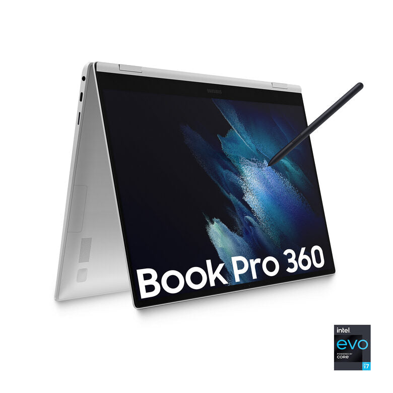 Samsung Galaxy Book Pro 360 , 15.6”, Windows 11 ready, portatile 2-in-1 con S Pen, Intel Core i7 (Intel Evo), 16 GB RAM, 512GB SSD, Mystic Silver