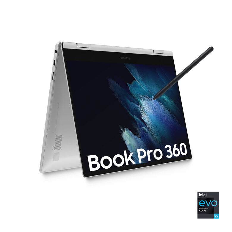 Samsung Galaxy Book Pro 360 , 13.3”, Windows 11 ready, portatile 2-in-1 con S Pen, Intel Core i5 (Intel Evo), 8 GB RAM, 512 GB SSD, Mystic Silver