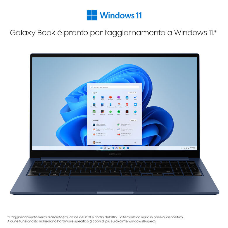 Samsung Galaxy Book , 15.6”, Windows 11 ready, Intel Core i3, 8 GB RAM, 256 GB SSD, Denim Blue