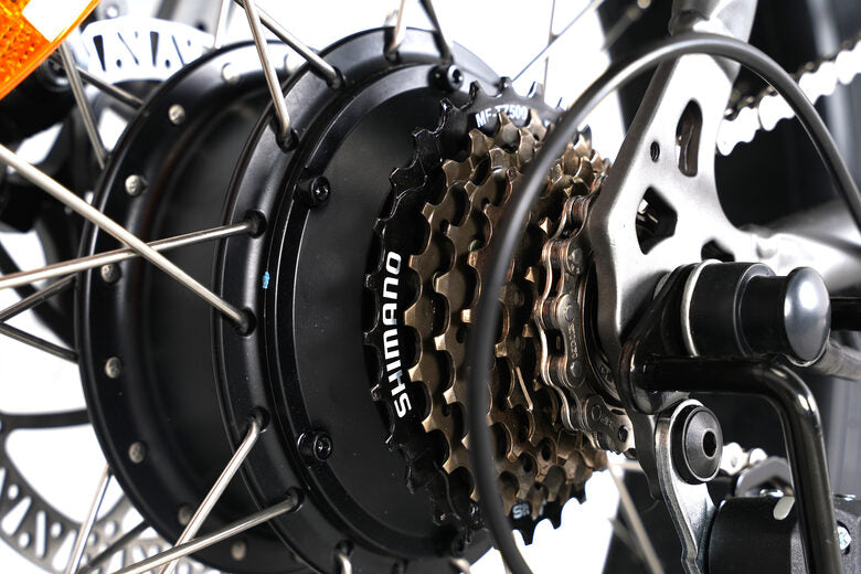 EMG M1X 48V Matt Titanium E-Bike Fat Bike Pieghevole 20" 48V 10,4Ah Titanio Opaco