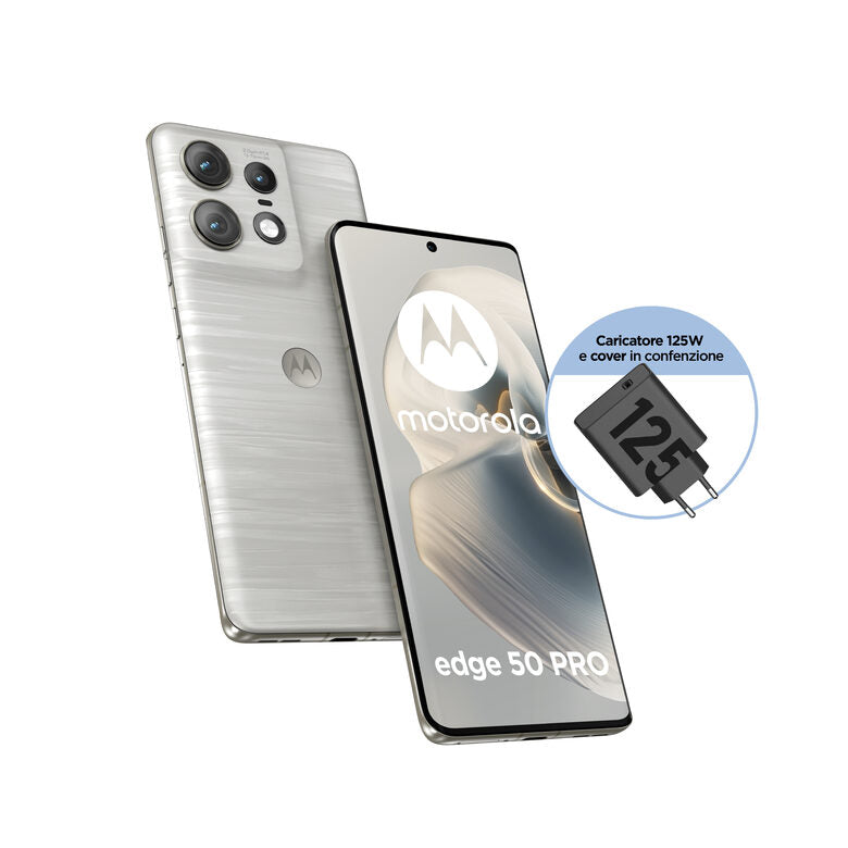 Motorola edge 50 Pro 16,9 cm (6.67") Doppia SIM Android 14 5G USB tipo-C 12 GB 512 GB 4500 mAh Perlato