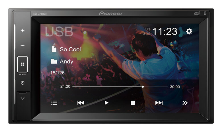 Pioneer DMH-A240DAB Monitor Autoradio Nero 200 W Bluetooth