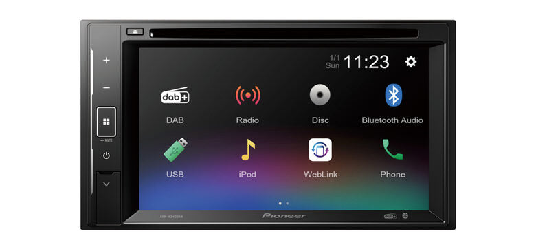 Pioneer AVH-A240DAB Monitor Autoradio Nero 200 W Bluetooth