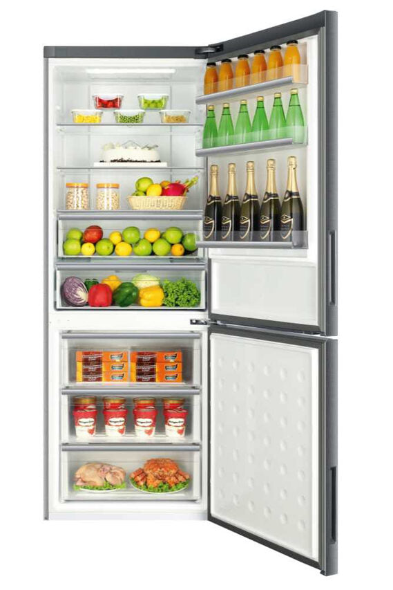 Haier C3FE844CGJ frigorifero con congelatore Libera installazione 459 L D Argento