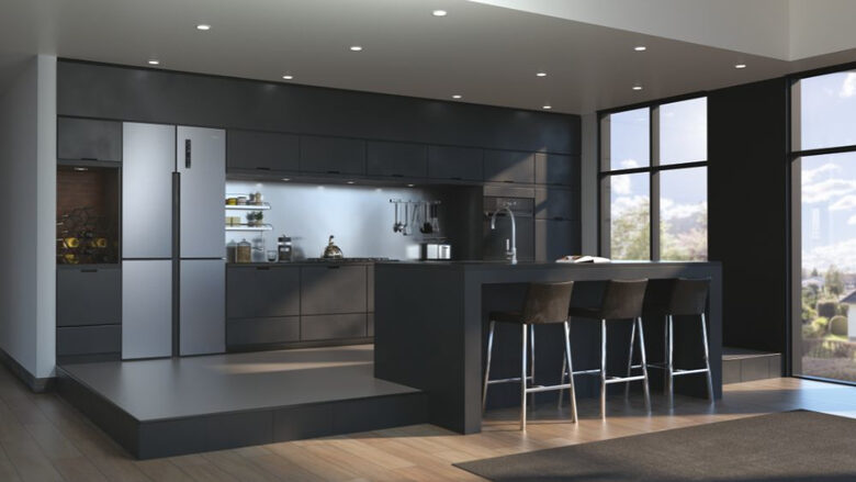 Haier Cube 83 Serie 5 HTF-452DM7 frigorifero multi-door Libera installazione 468 L F Acciaio inossidabile