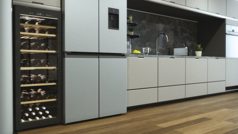 Haier Wine Bank 50 Serie 5 HWS84GA Cantinetta vino con compressore Libera installazione Nero 84 bottiglia/bottiglie