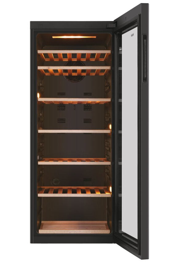 Haier Wine Bank 50 Serie 5 HWS84GA Cantinetta vino con compressore Libera installazione Nero 84 bottiglia/bottiglie