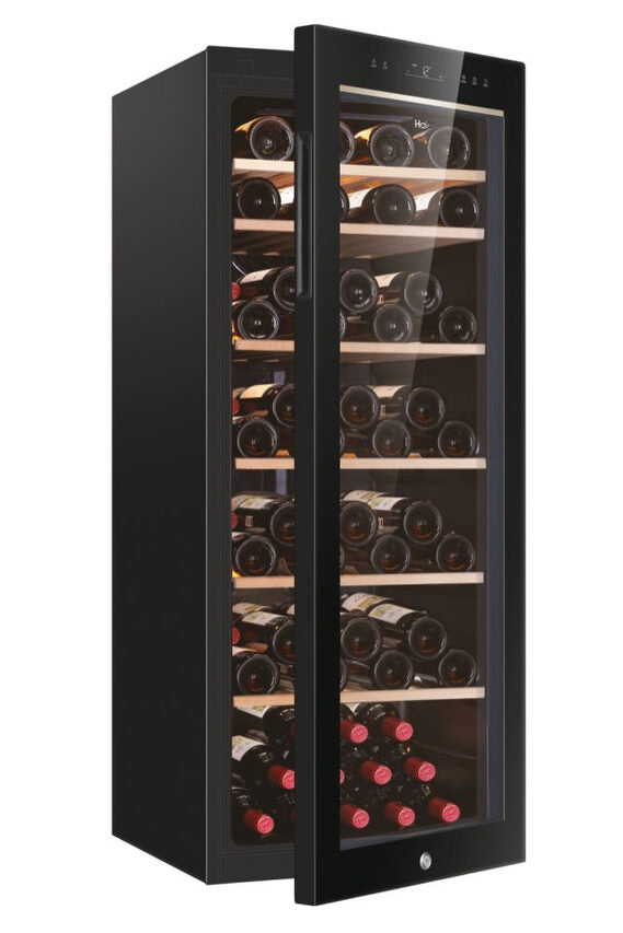 Haier Wine Bank 50 Serie 5 HWS84GA Cantinetta vino con compressore Libera installazione Nero 84 bottiglia/bottiglie