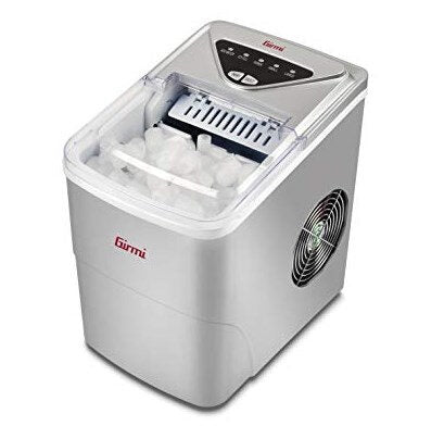 Girmi GH7600 macchina per cubetti di ghiaccio Macchina per ghiaccio portatile 12 kg/24h 100 W Acciaio inossidabile