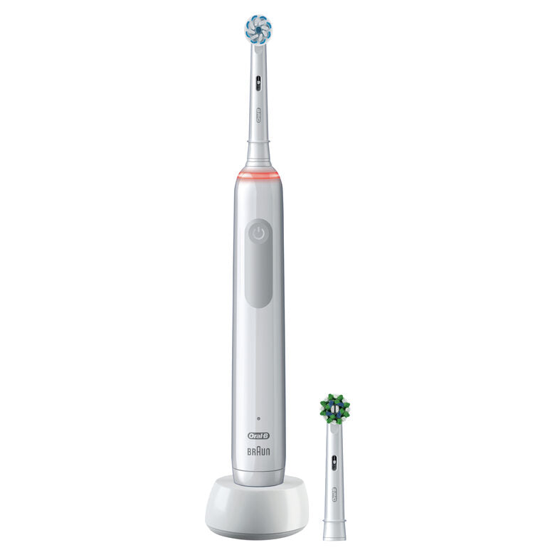 Oral-B Pro 3 Spazzolino Elettrico Ricaricabile - 3700 Bianco. 1 Spazzolino + 2 Testine