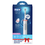 Oral-B Pro 3 Spazzolino Elettrico Ricaricabile - 3700 Bianco. 1 Spazzolino + 2 Testine
