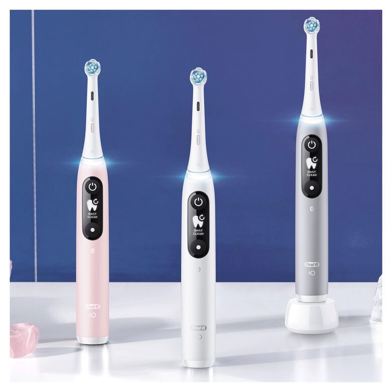 Oral-B iO 80351526 spazzolino elettrico Adulto Spazzolino a vibrazione Rosa, Sabbia