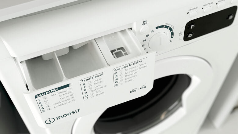 Indesit EWDE 861483 W IT N lavasciuga Libera installazione Caricamento frontale Bianco D