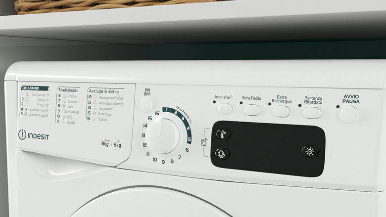 Indesit EWDE 861483 W IT N lavasciuga Libera installazione Caricamento frontale Bianco D