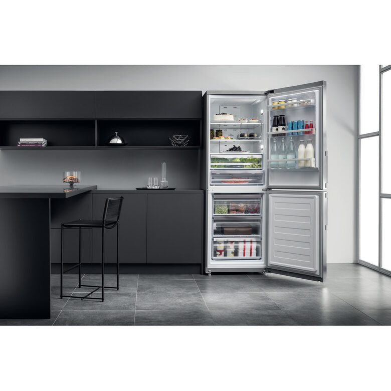 Hotpoint HA70BE 31 X frigorifero con congelatore Libera installazione 462 L F Acciaio inossidabile