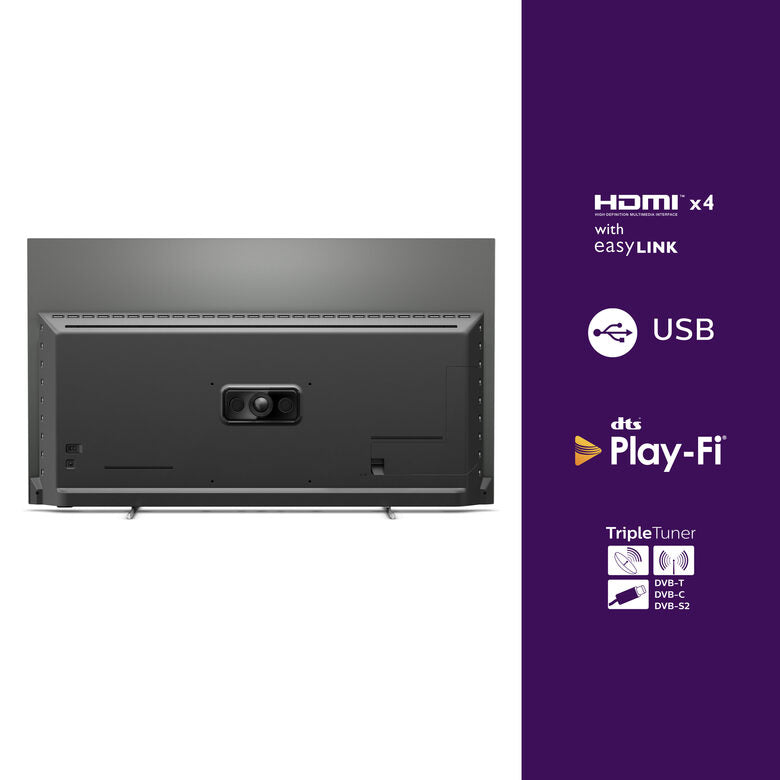 Philips 55OLED706/12 TV 139,7 cm (55") 4K Ultra HD Smart TV Wi-Fi Metallico