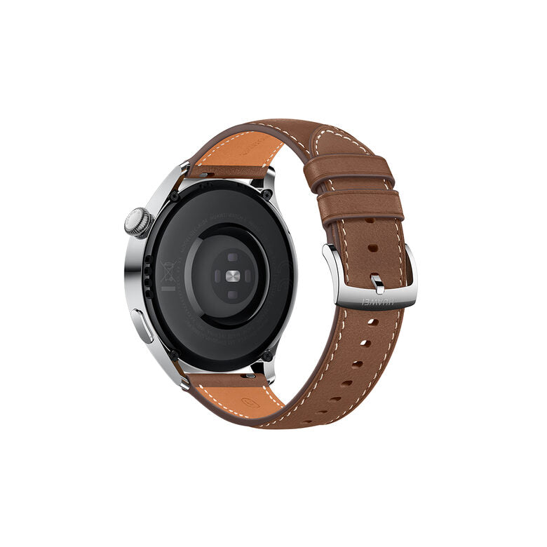 Huawei WATCH 3 L11E, Acciaio inossidabile, cinturino in pelle marrone