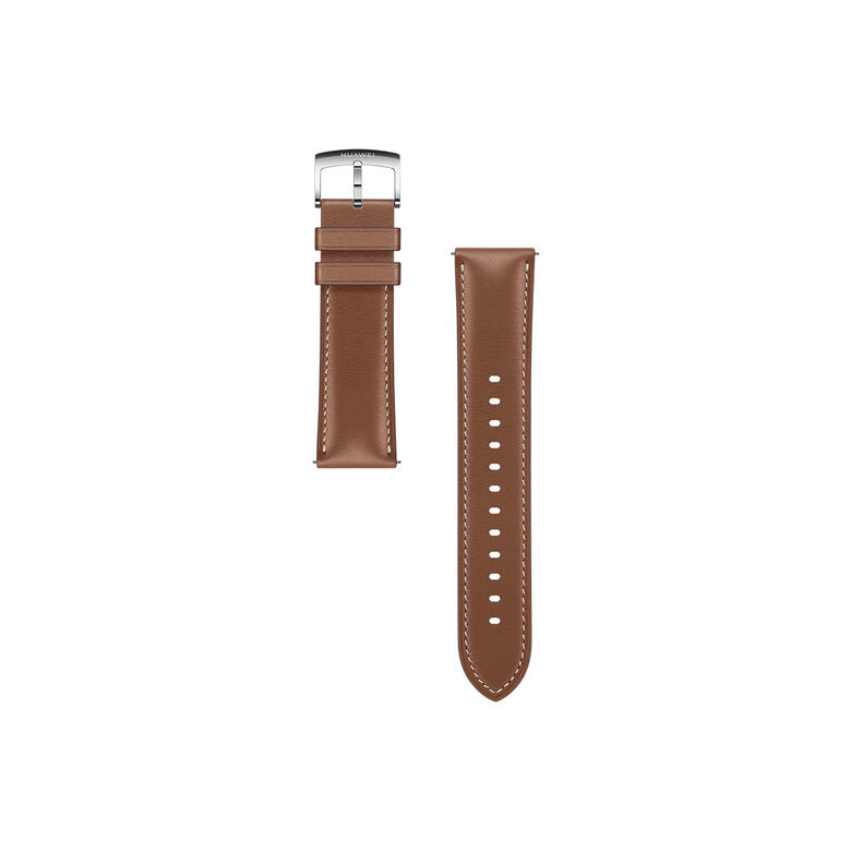Huawei WATCH 3 L11E, Acciaio inossidabile, cinturino in pelle marrone
