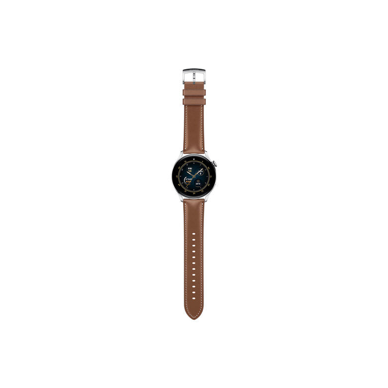 Huawei WATCH 3 L11E, Acciaio inossidabile, cinturino in pelle marrone